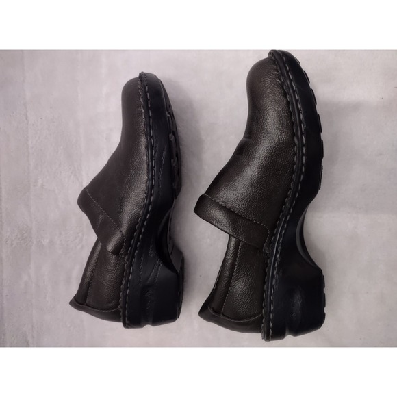 BOC By Born Women's Leather Comfort Clogs Nursing Career Metallic Grey Sz8 - Picture 6 of 10